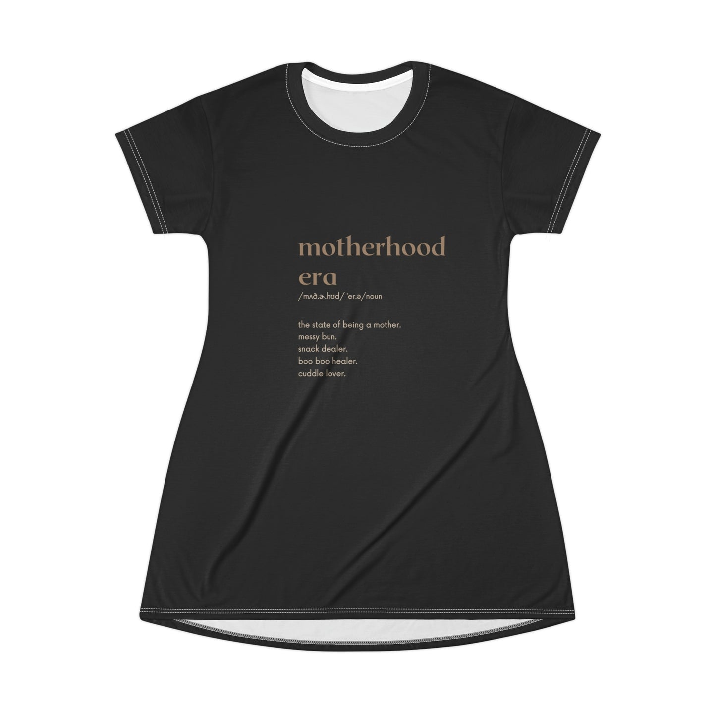 Motherhood Era T-Shirt Dress (AOP)