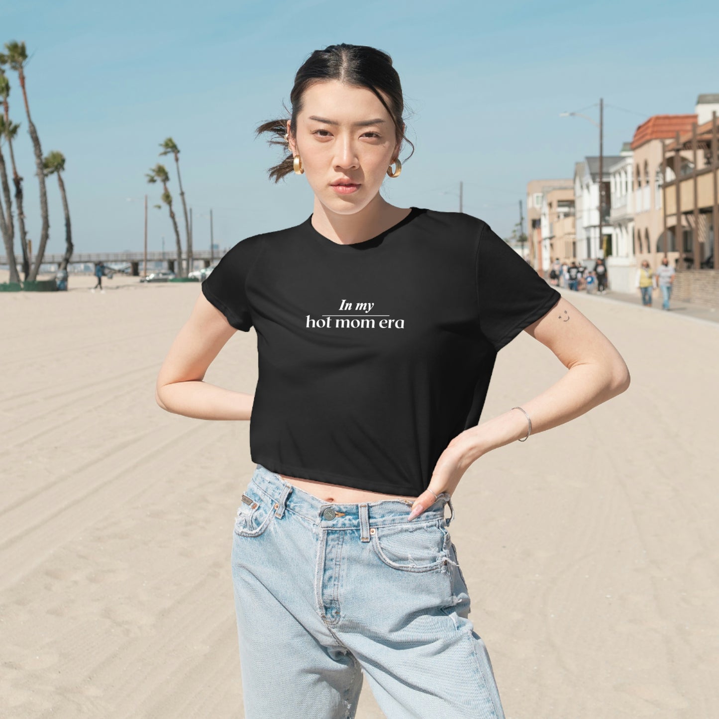In my Hot Mom Era Cropped Tee