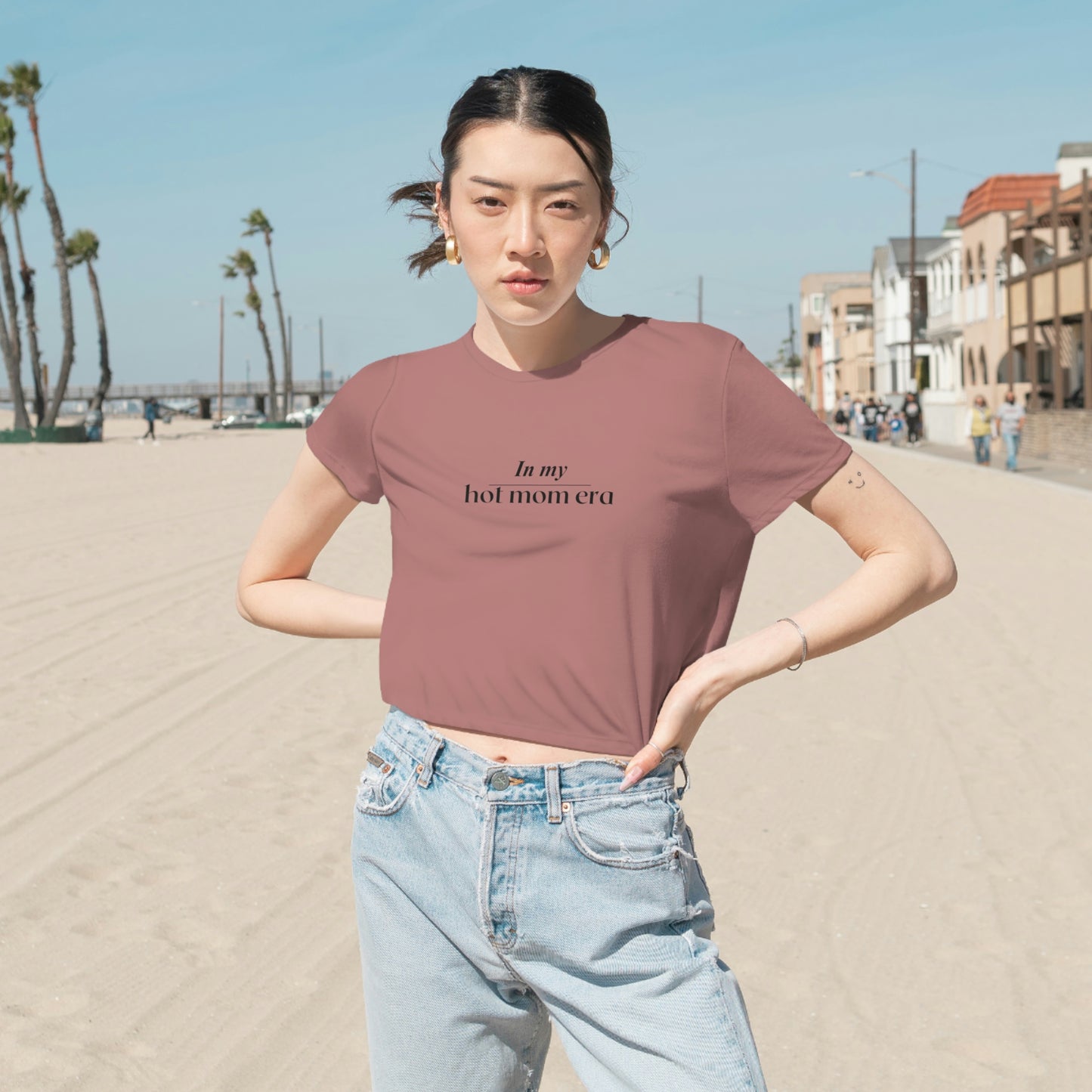 In my Hot Mom Era Cropped Tee