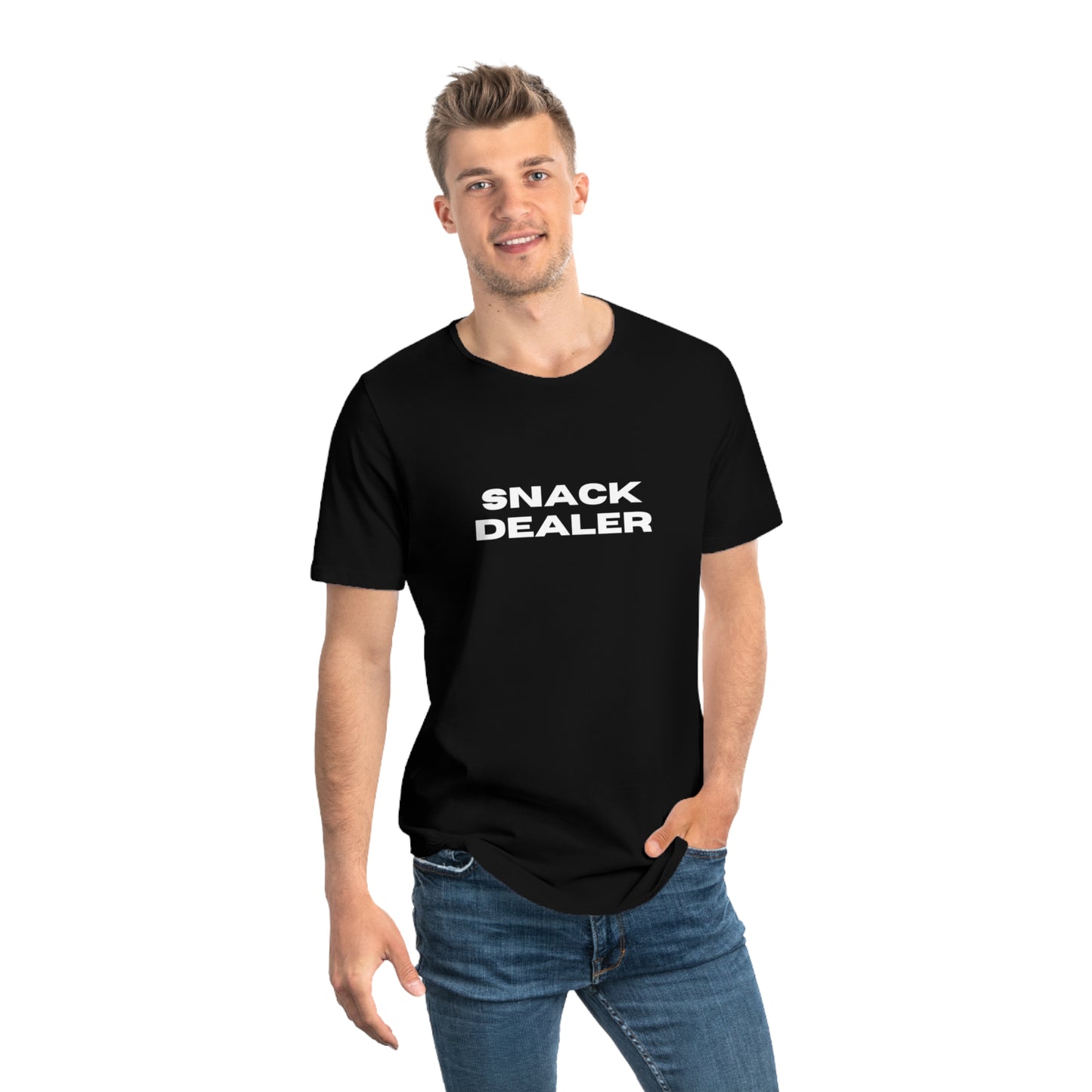 Snack Dealer Men's Jersey Curved Hem Tee