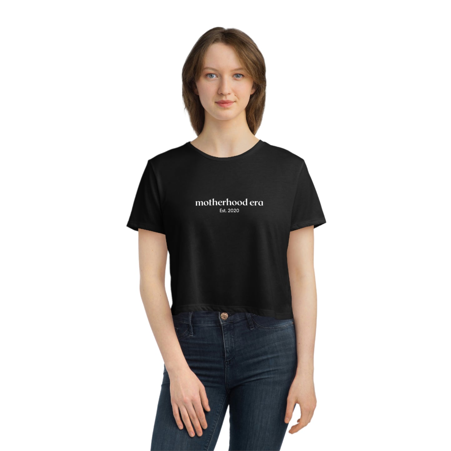 Est. 2020 Motherhood Era Cropped Tee