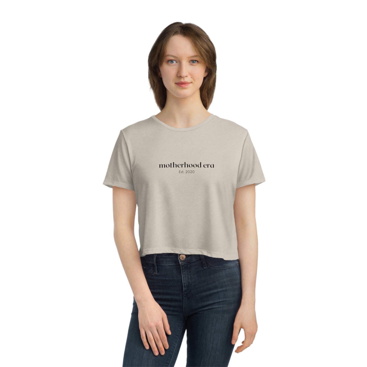 Est. 2020 Motherhood Era Cropped Tee