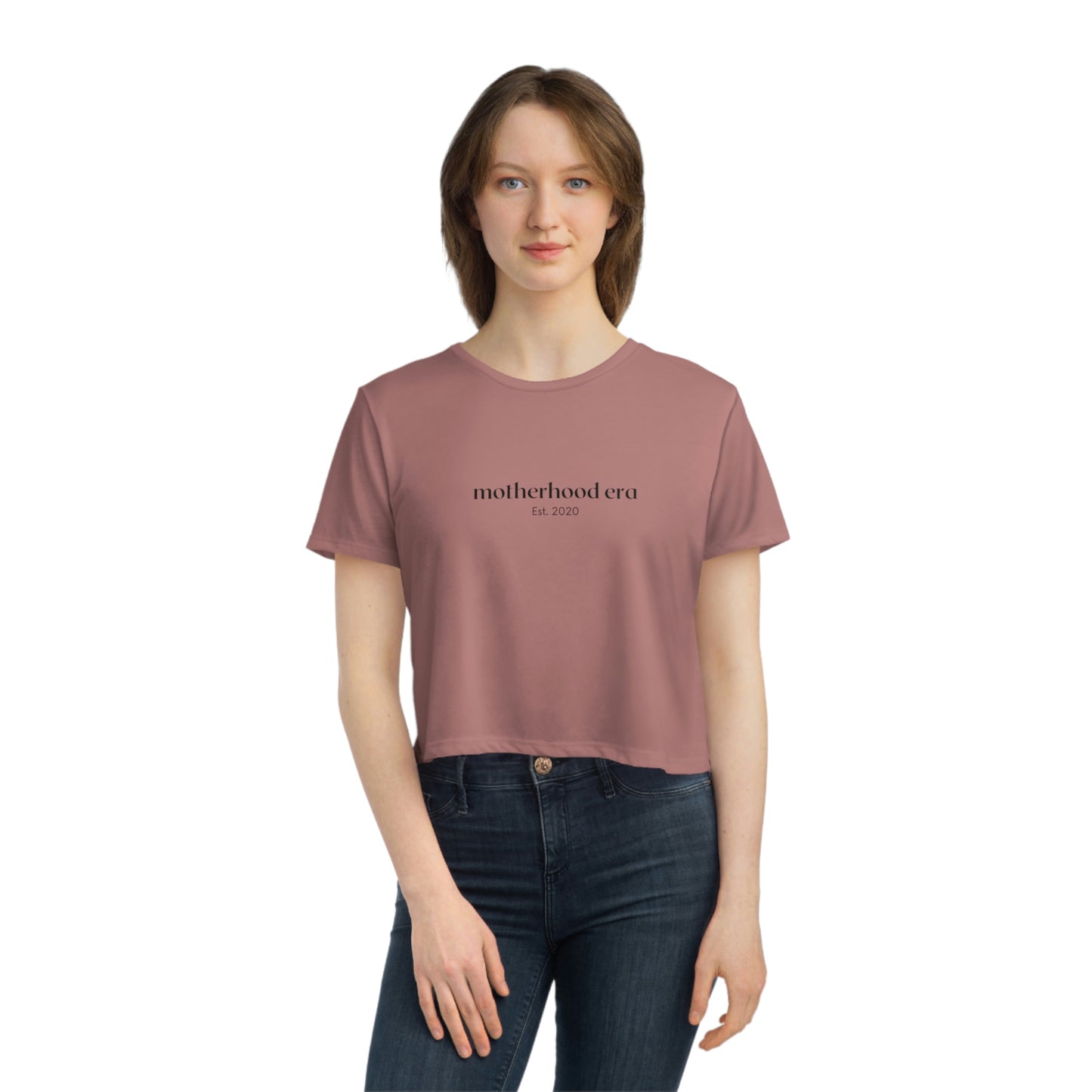 Est. 2020 Motherhood Era Cropped Tee