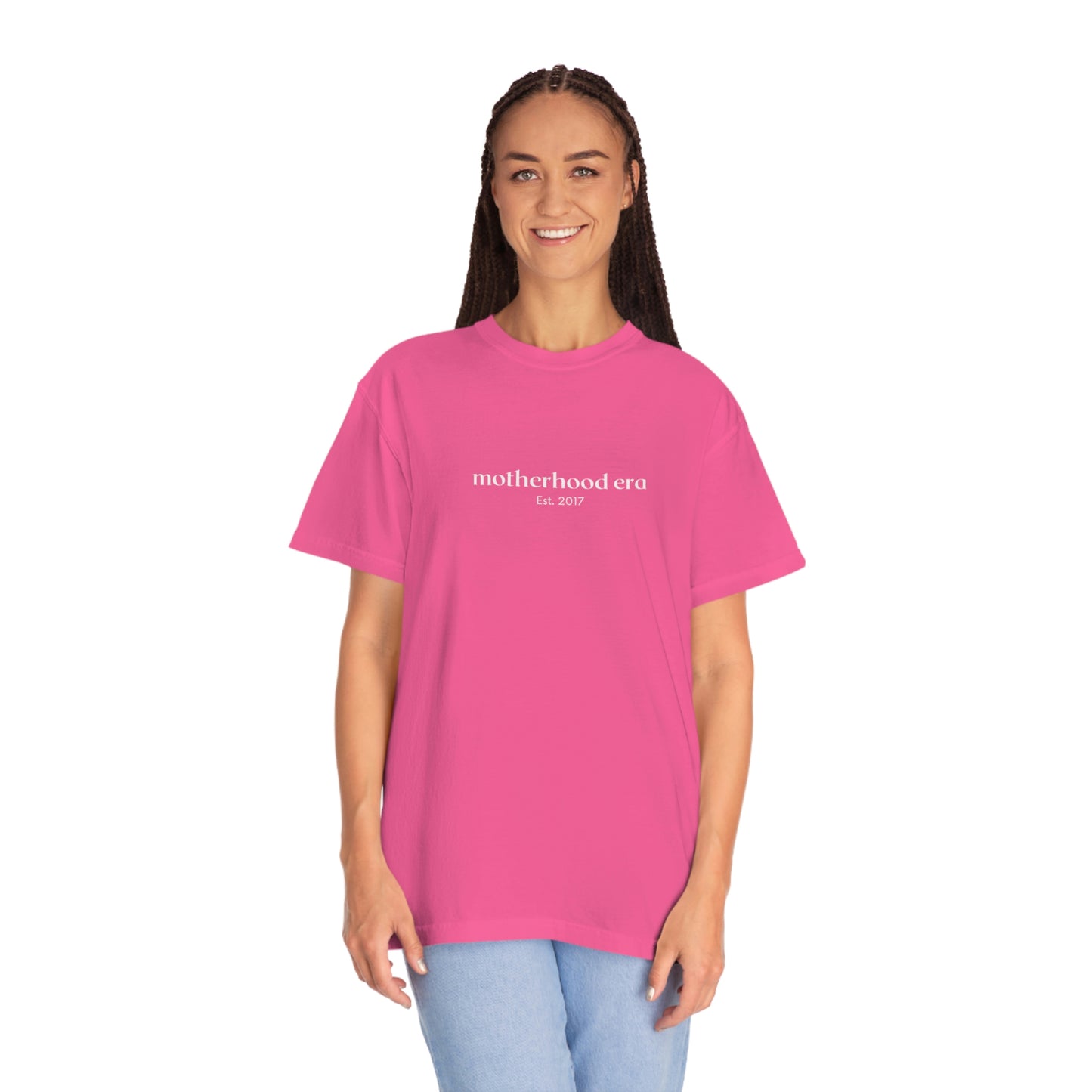 Est. 2017 Motherhood Era Oversized Unisex T-shirt