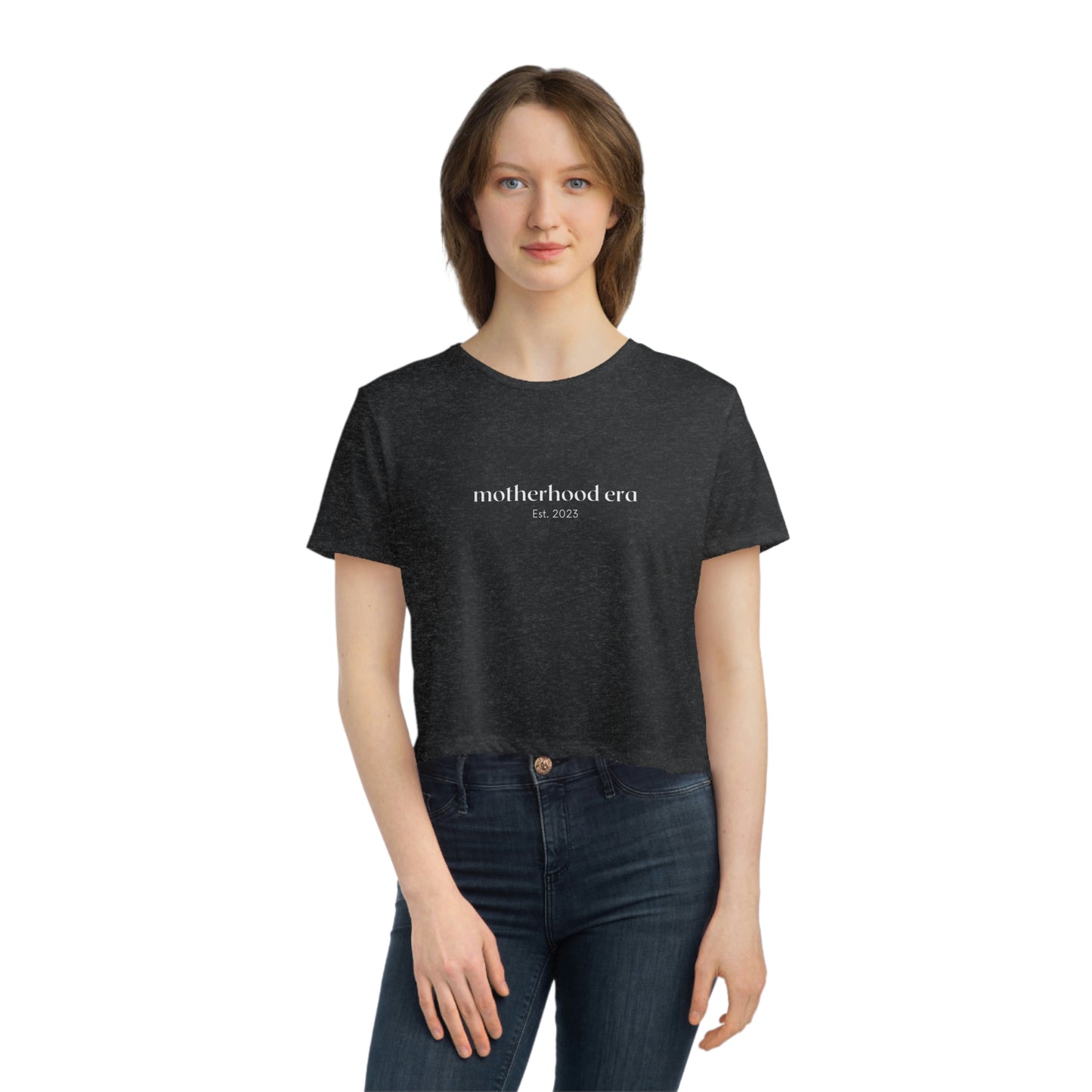 Est. 2023 Motherhood Era Cropped Tee