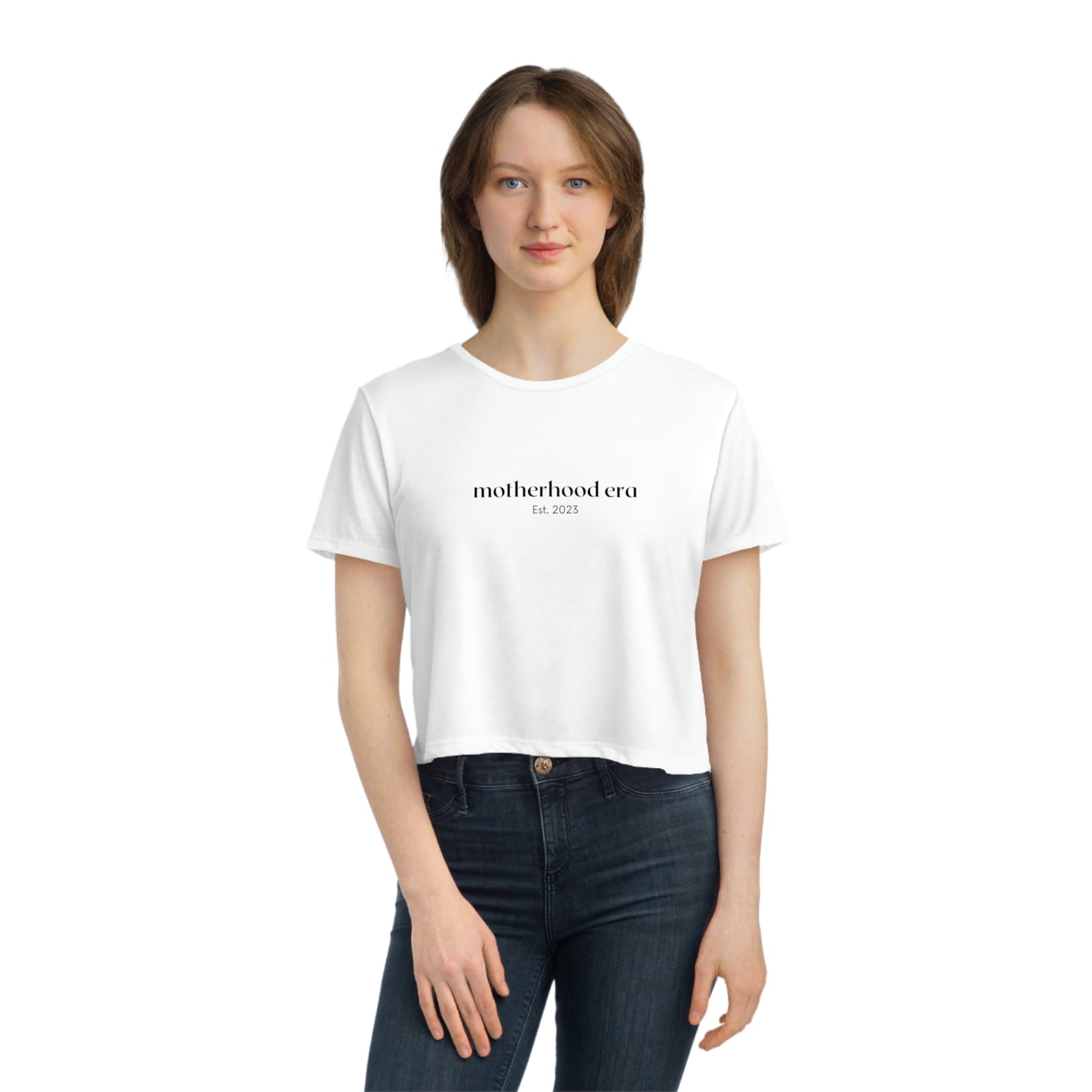 Est. 2023 Motherhood Era Cropped Tee